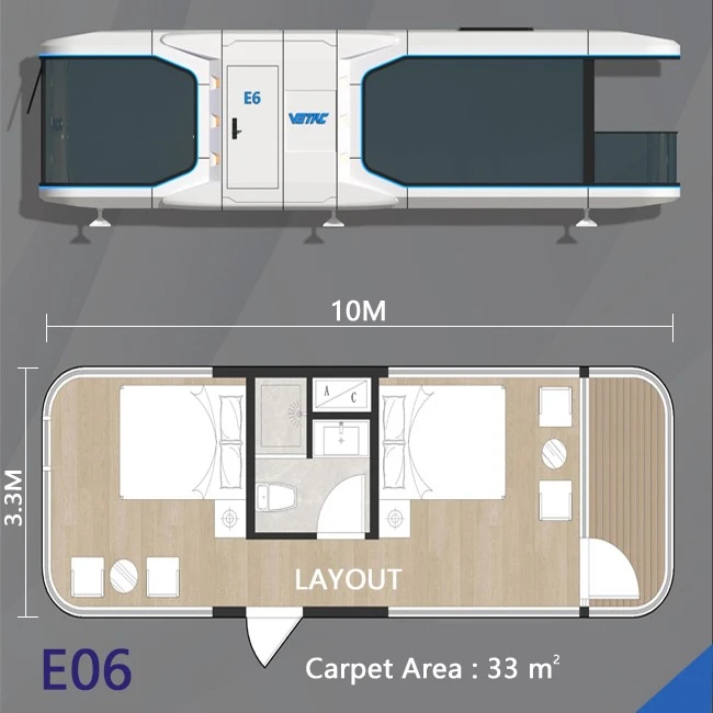 Mobile Space Cube Capsule House 40 ft Home (4)