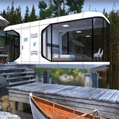 Новий капсульний готель Mobile Machine Container Tiny Homes